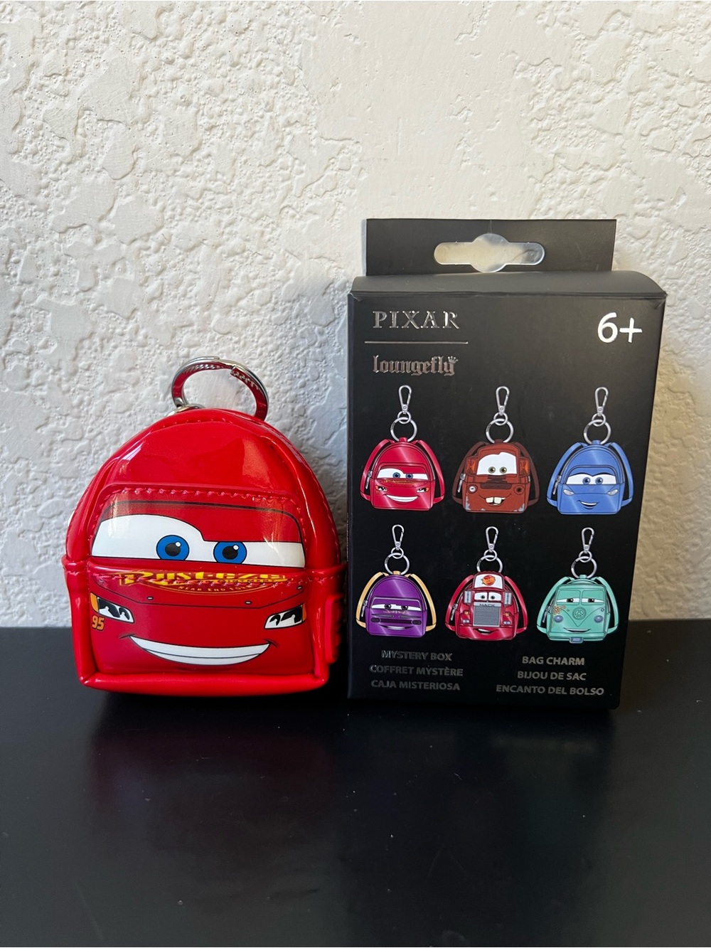 Loungefly Disney Pixar Cars Micro Mini Backpack Bag Charm - Lightning McQueen